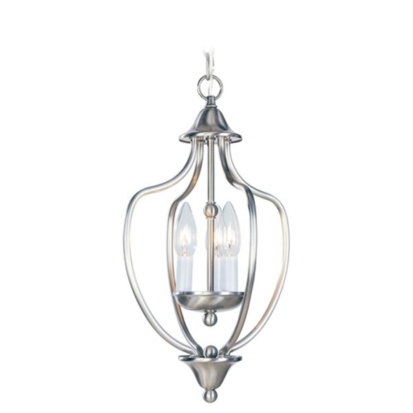 Home Basics 3 Light Brushed Nickel Conve