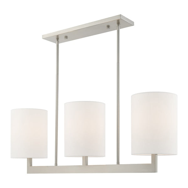 Hayworth 3 Light Brushed Nickel Linear C