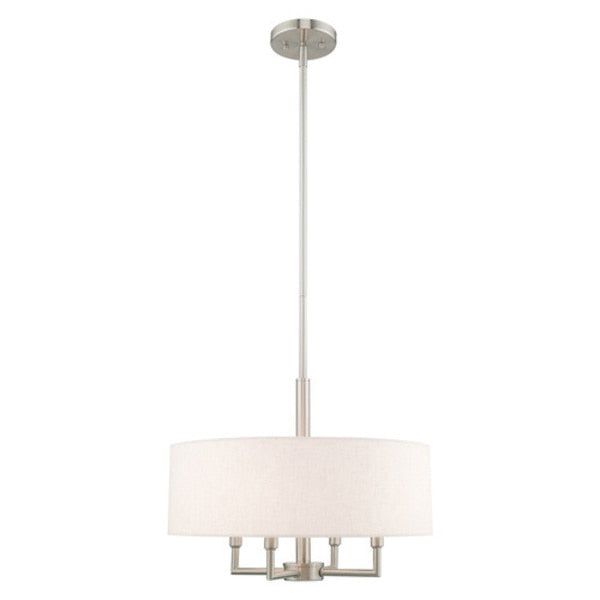 Meridian 4 Light Brushed Nickel Pendant Chandelier