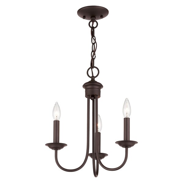 Estate 3 Light Bronze Mini Chandelier