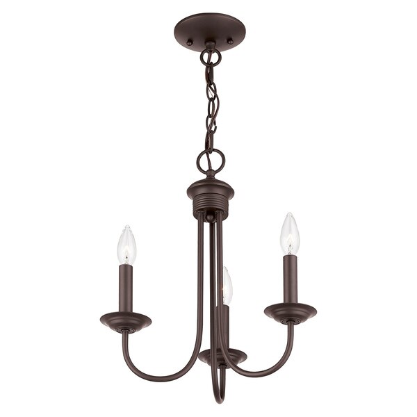 Estate 3 Light Bronze Mini Chandelier