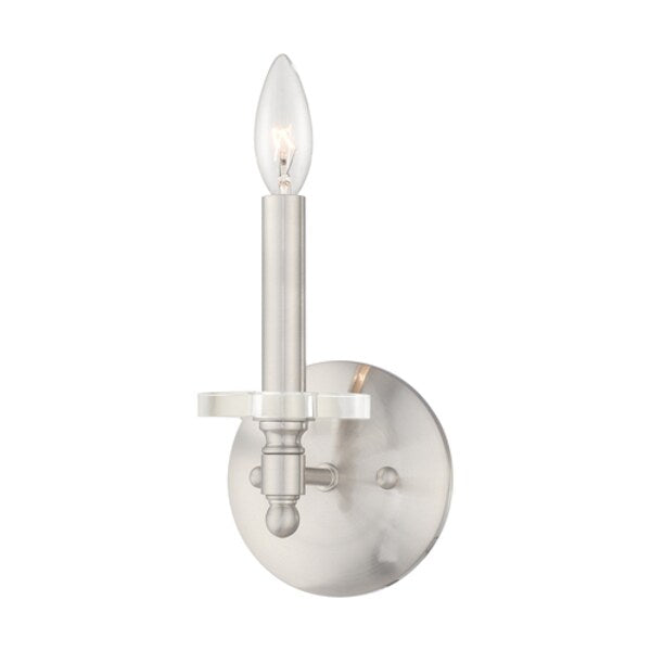 Bancroft 1 Light Brushed Nickel Wall Sconce