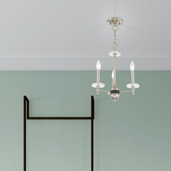 Bancroft 3 Light Brushed Nickel Mini Chandelier