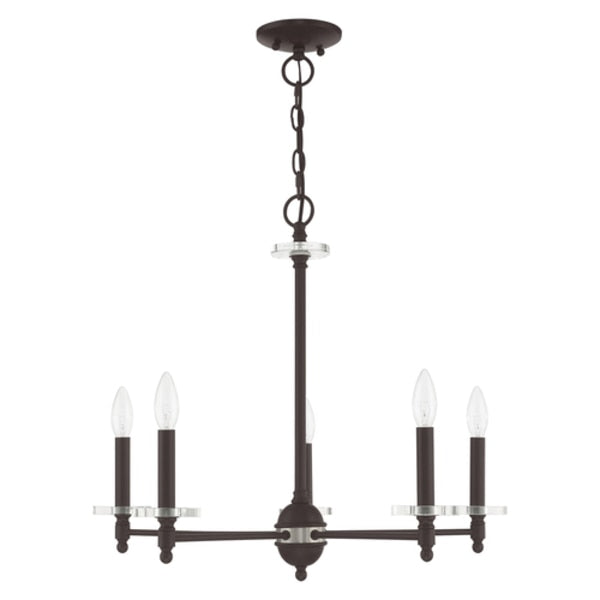 Bancroft 5 Light Bronze Chandelier