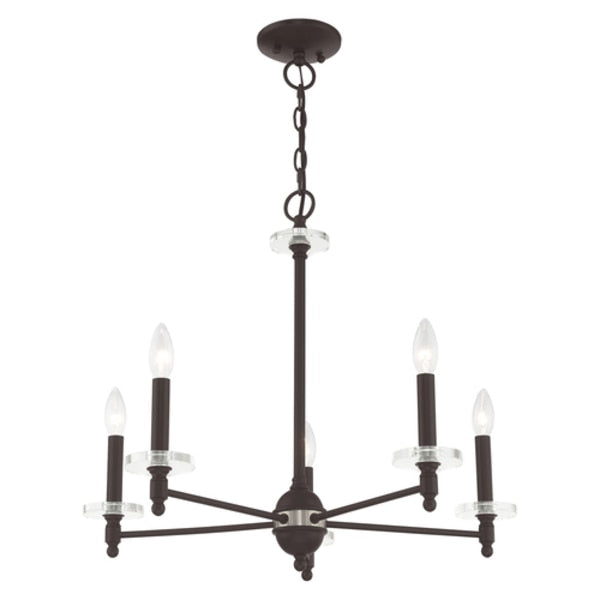 Bancroft 5 Light Bronze Chandelier