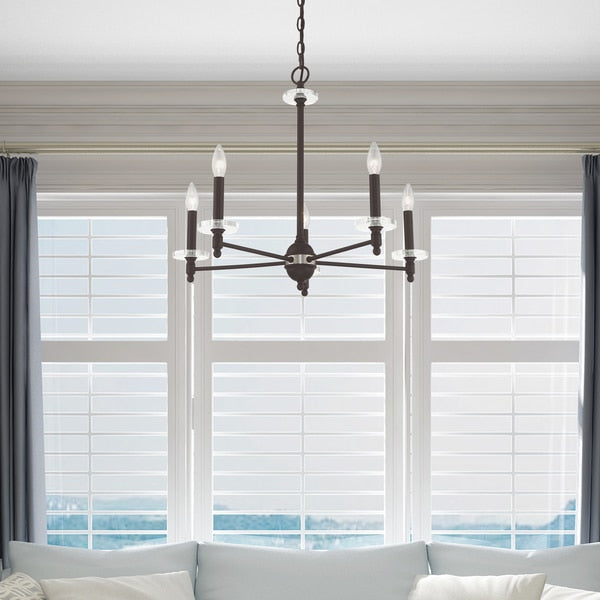 Bancroft 5 Light Bronze Chandelier