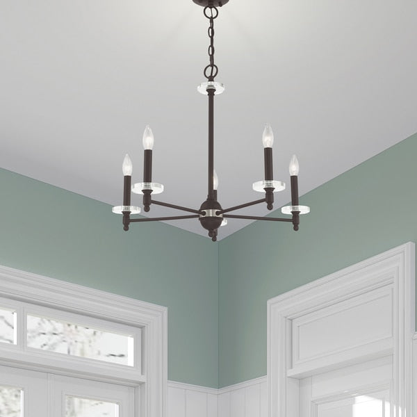 Bancroft 5 Light Bronze Chandelier