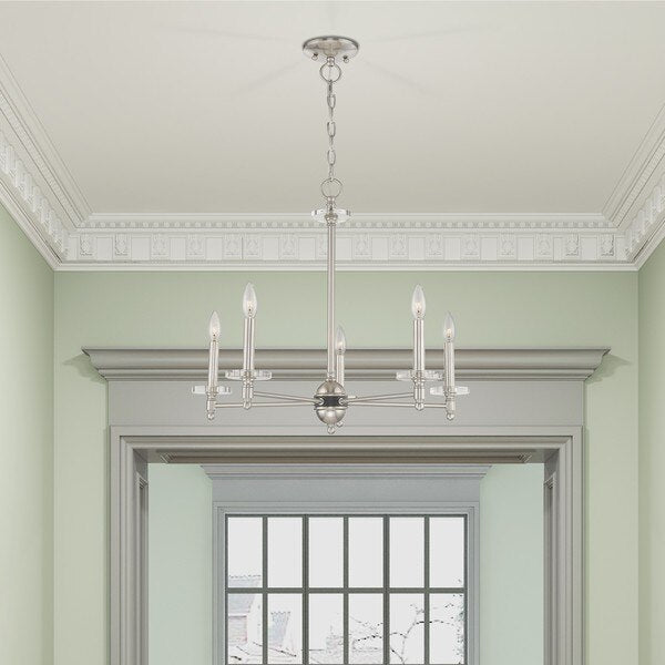 Bancroft 5 Light Brushed Nickel Chandelier