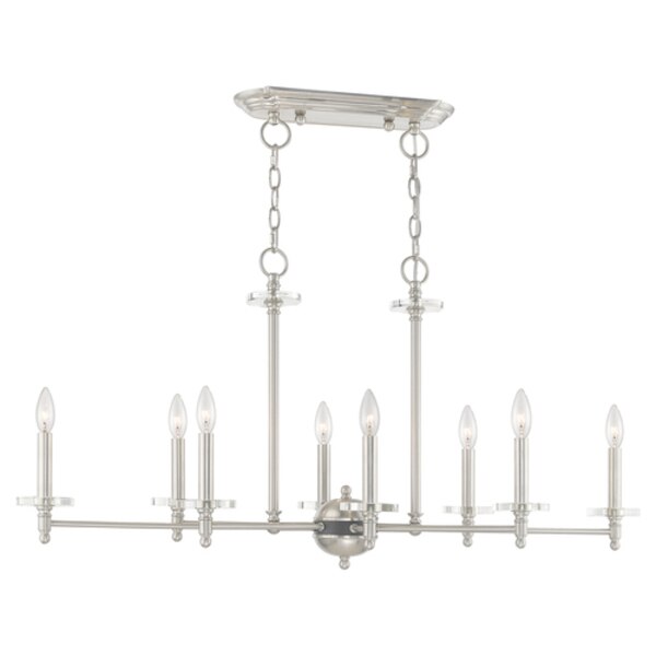 Bancroft 8 Light Brushed Nickel Linear C
