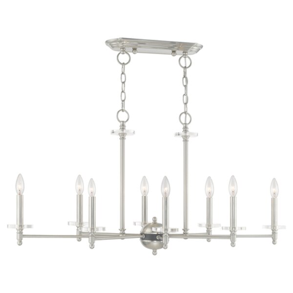 Bancroft 8 Light Brushed Nickel Linear C