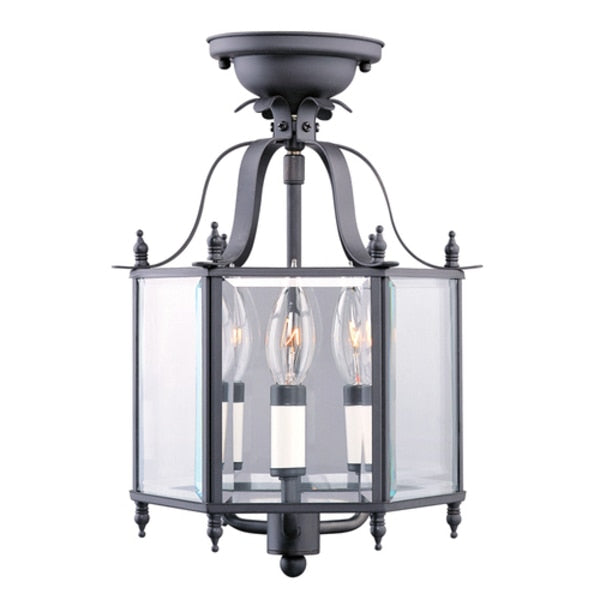 Livingston 3 Light Bronze Convertible Mini Pendant/Ceiling Mount