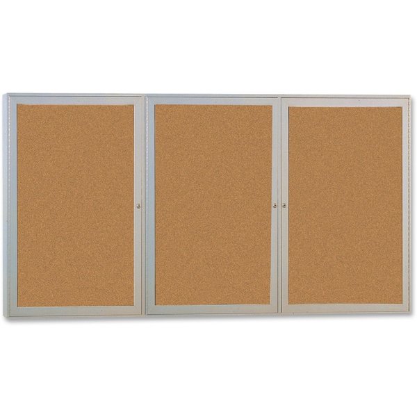 Enclosed Cork Bulletin Board 72x48