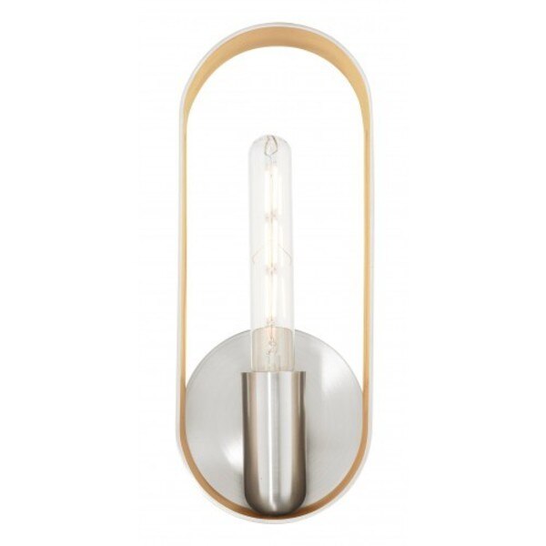 Brushed Nickel ADA Single Sconce, 1 Light