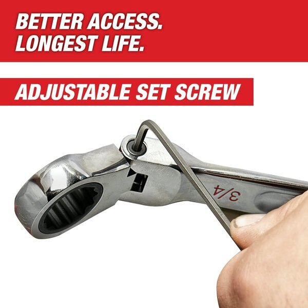 1 in. SAE Flex Head Combination Wrench