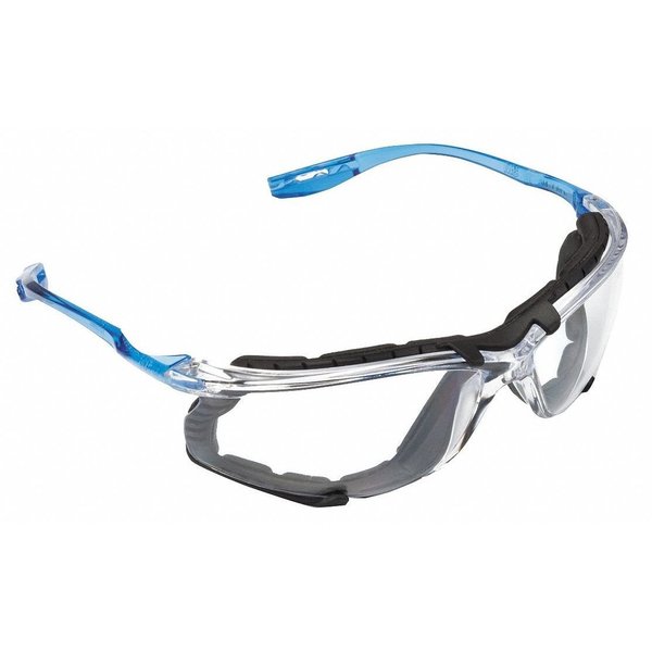 Virtua CCS Safety Glasses, Anti-Fog, Anti-Scratch, Foam Gasket, Wraparound, Frameless, Clear Lens
