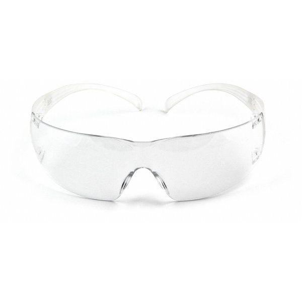 SecureFit Safety Glasses, 200 Series, Anti-Fog, Anti-Scratch, Frameless, Clear Arm, Clear Lens