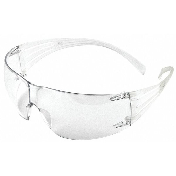 SecureFit Safety Glasses, 200 Series, Anti-Fog, Anti-Scratch, Frameless, Clear Arm, Clear Lens