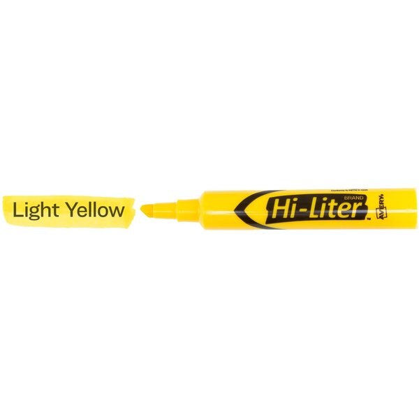 Desk-Style Highlighter, Yellow, Smear Safe Nontoxic