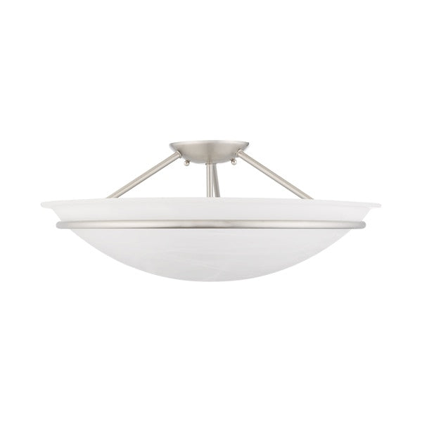Newburgh 3 Light Brushed Nickel Ceiling