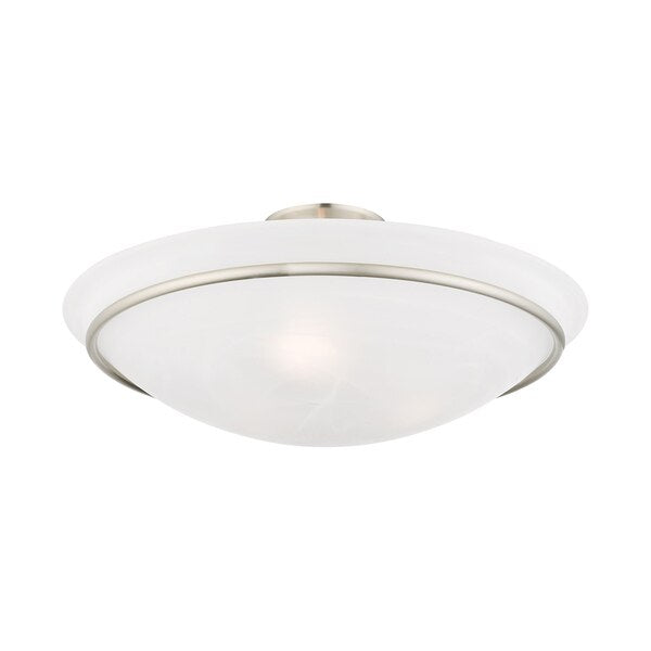 Newburgh 3 Light Brushed Nickel Ceiling