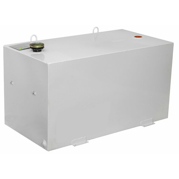 JOBOX 100 Gallon White Rectangular Stl Liquid Transfer Tank for Trucks