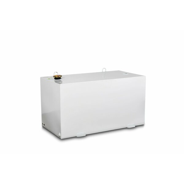 JOBOX 100 Gallon White Rectangular Stl Liquid Transfer Tank for Trucks