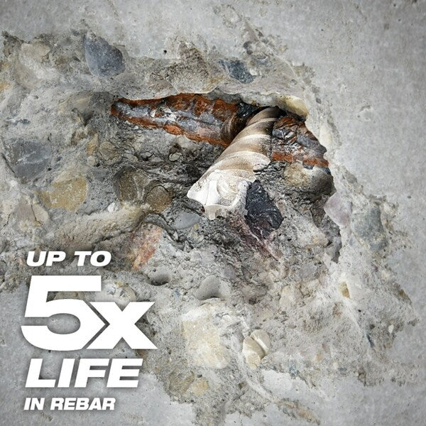 1 in. x 12 x 17 in. 4-Cutter MX4 SDS-MAX Rotary Hammer Drill Bit