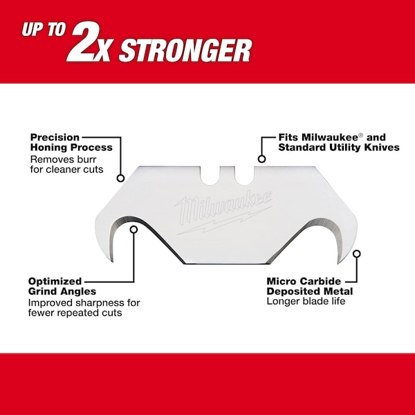 5 PC Hook Utility Knife Blades
