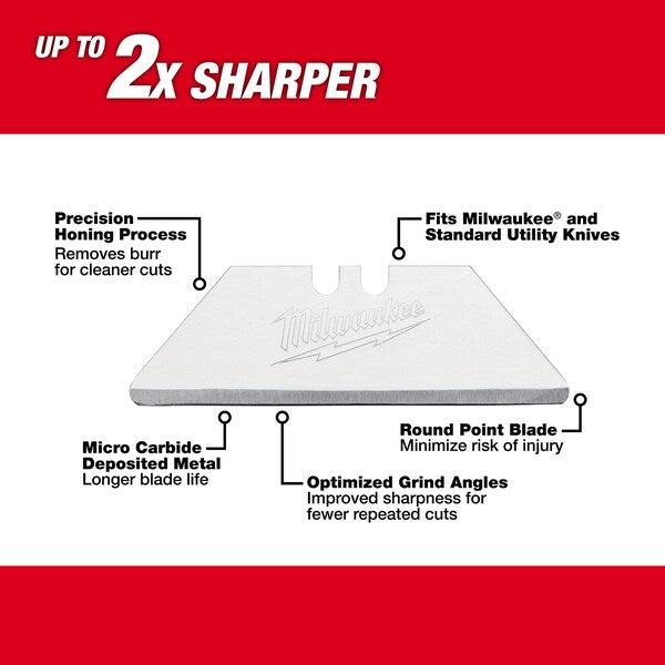 50 PC Carton Utility Knife Blades w/ Dispenser