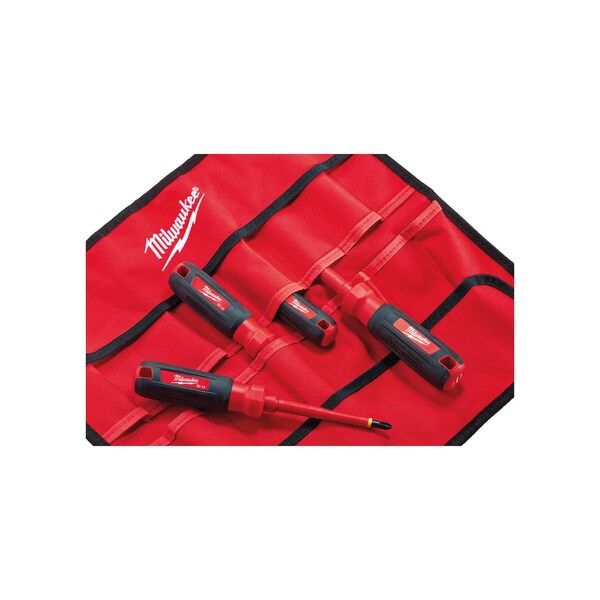 4 PC 1000V Insulated Screwdriver Set w/ Roll Pouch