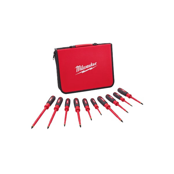 10 PC 1000V Insulated Screwdriver Set w/ EVA Foam Case