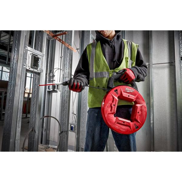 100' Polyester Fish Tape w/ Flexible Metal Leader