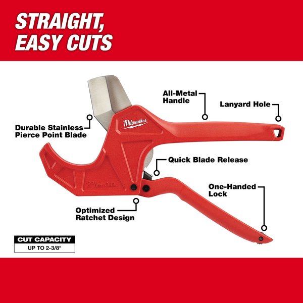2-3/8 in. Ratcheting Pipe Cutter