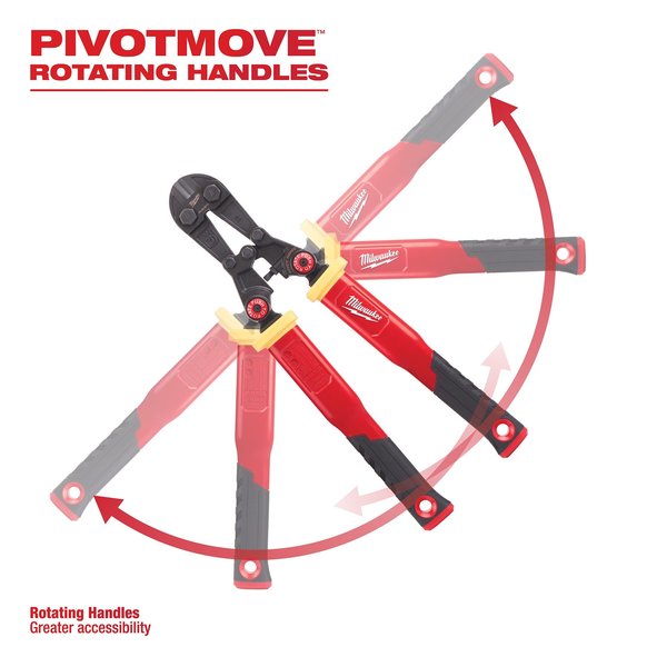 18 in. Fiberglass Bolt Cutter with PIVOTMOVE Rotating Handles