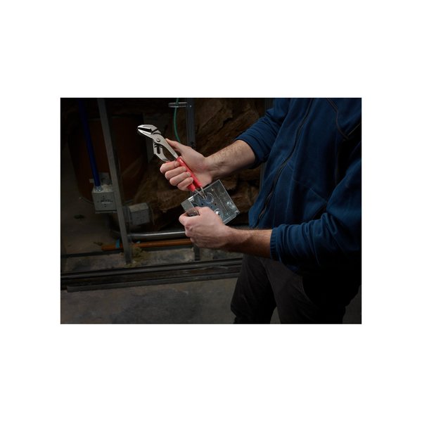 12 in Straight Jaw Tongue and Groove Plier, Serrated