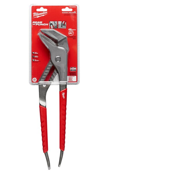 16 in Straight Jaw Tongue and Groove Plier, Serrated