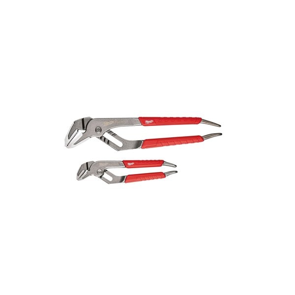 2 Piece Tongue and Groove Plier Set Metal, Over-Molded Comfort Grips Handle