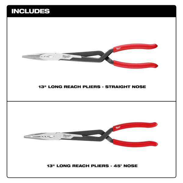 2 pc. Long Reach Pliers Set
