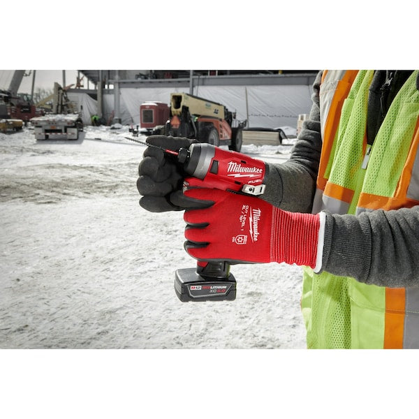 Level 1 Cut Resistant Latex Dipped Insulated Winter Gloves - Large