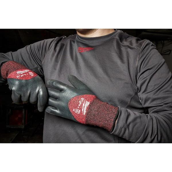 Level 3 Cut Resistant Latex Dipped Insulated Winter Gloves - 2X-Large