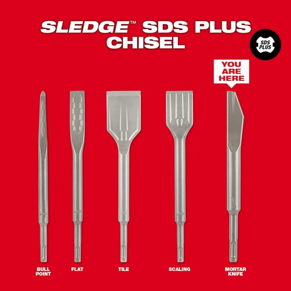 1/4 in. SDS-Plus SLEDGE Mortar Knife