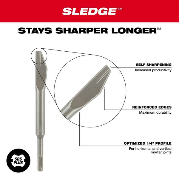 3/8 in. SDS-Plus SLEDGE Mortar Knife