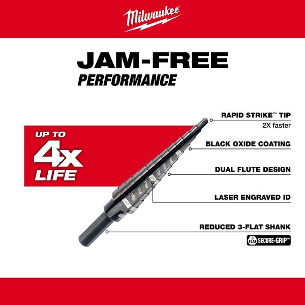 #1 Step Drill Bit, 1/8