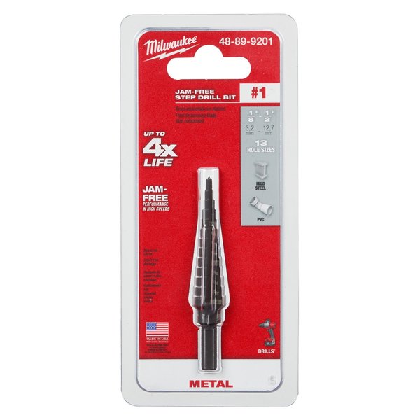 #1 Step Drill Bit, 1/8