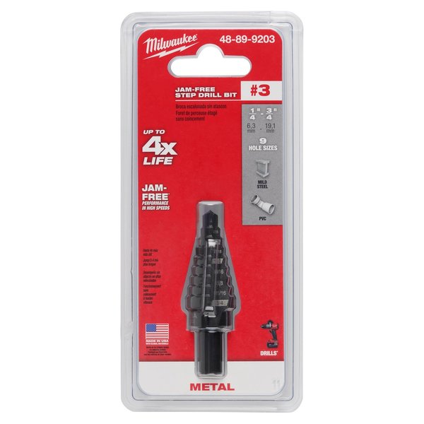 #3 Step Drill Bit, 1/4