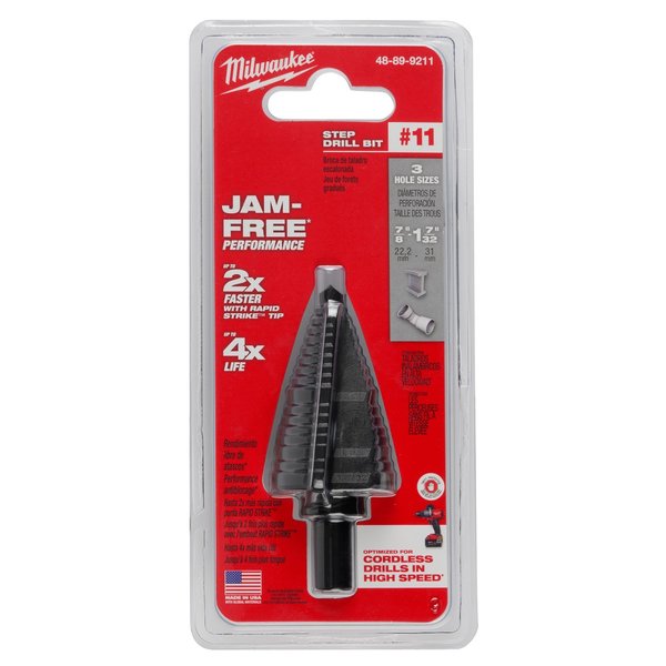 #11 Step Drill Bit, 7/8