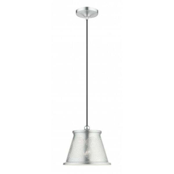 Brushed Aluminum Pendant, 1 Light
