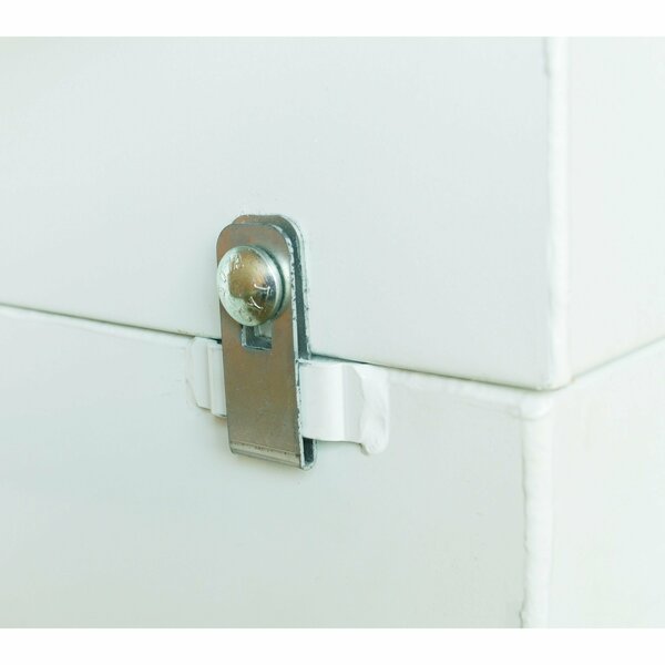 100 Gal Wht L-Shaped Fuel-N-Tool Stl Liq Trans Tank for 4-Door Trucks