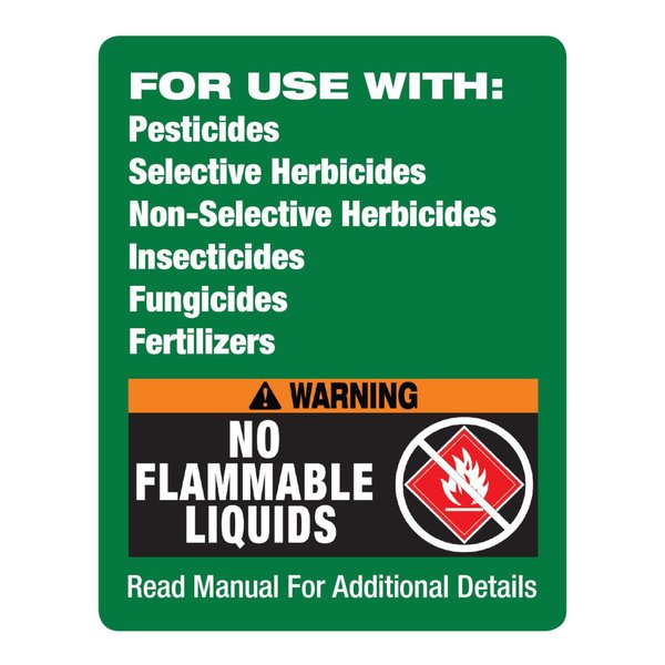 1 Gal. Handheld Sprayer Replacement Tank, HDPE Tank, Hose Not Included Hose Length