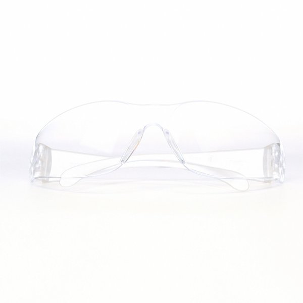 Virtua Safety Glasses, Scratch-Resistant, Wraparound, Frameless, Clear Arm, Clear Lens
